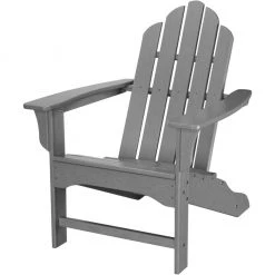 Hanover All-Weather Contoured Adirondack Chair in Gray, HVLNA10GY
