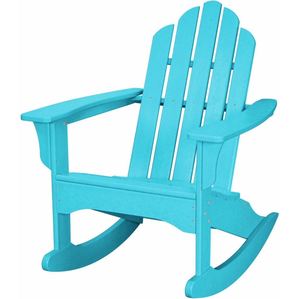 Hanover All-Weather Adirondack Rocking Chair, Aruba, 20.5 in. x 17.75 in. x 16.75 in., 40 lb. 3 Hanover All-Weather Adirondack Rocking Chair, Aruba, 20.5 in. x 17.75 in. x 16.75 in., 40 lb.