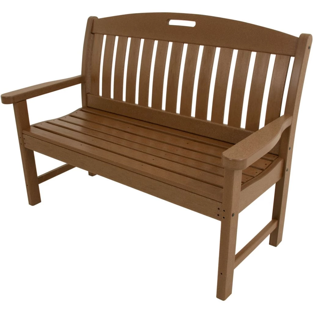 Hanover Avalon All-Weather 48 in. Porch Bench, Teak 3 Hanover Avalon All-Weather 48 in. Porch Bench, Teak