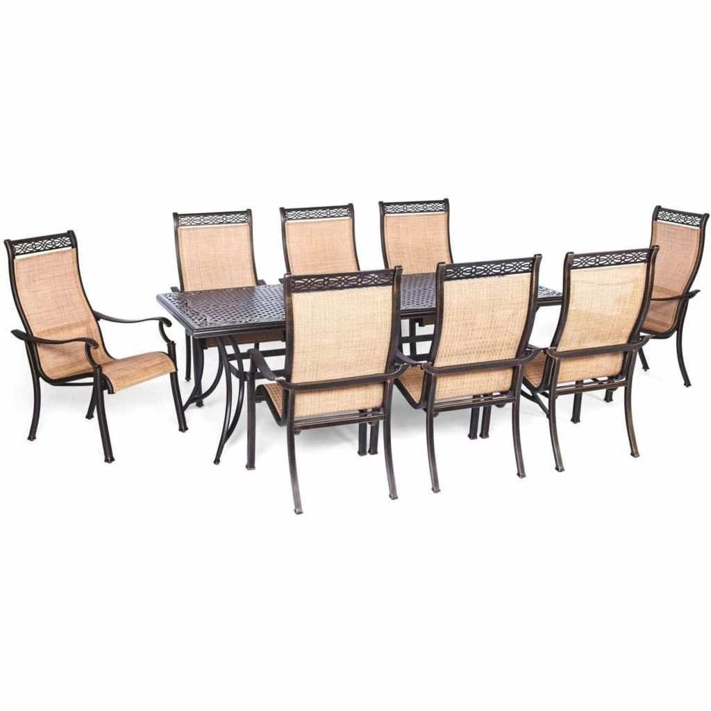 Hanover Manor 9-Piece Outdoor Dining Set, MANDN9PC 3 Hanover Manor 9-Piece Outdoor Dining Set, MANDN9PC