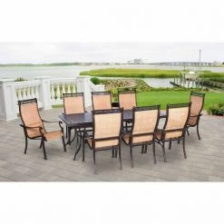 Hanover Manor 9-Piece Outdoor Dining Set, MANDN9PC 11 Hanover Manor 9-Piece Outdoor Dining Set, MANDN9PC -Hanover Sales 1246945 A4