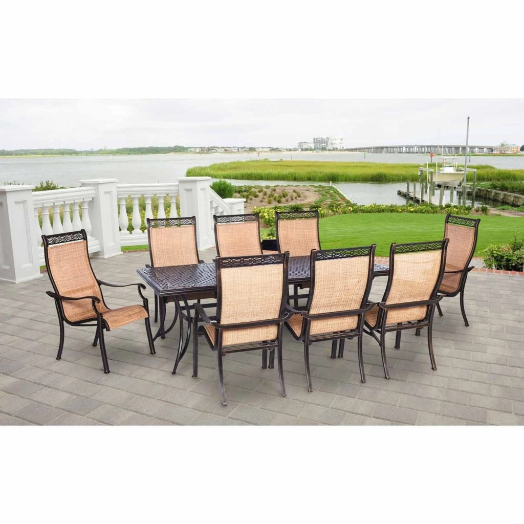 Hanover Manor 9-Piece Outdoor Dining Set, MANDN9PC 7 Hanover Manor 9-Piece Outdoor Dining Set, MANDN9PC - Image 5