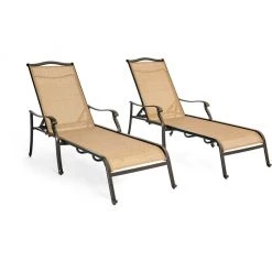Hanover Monaco Chaise Lounge Chairs, Set of Two, MONCHS2PC