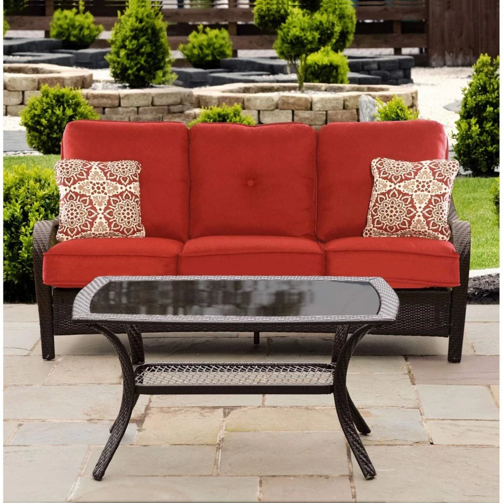 Hanover Orleans 2 pc. Patio Set, in Autumn Berry, ORLEANS2PC-B-BRY 6 Hanover Orleans 2 pc. Patio Set, in Autumn Berry, ORLEANS2PC-B-BRY - Image 4