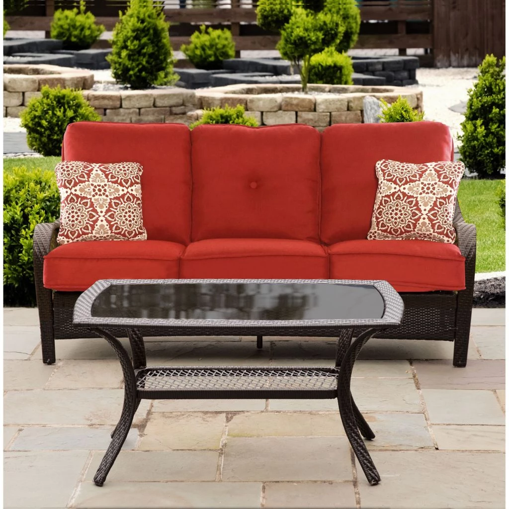 Hanover Orleans 2 pc. Patio Set, in Autumn Berry, ORLEANS2PC-B-BRY 8 Hanover Orleans 2 pc. Patio Set, in Autumn Berry, ORLEANS2PC-B-BRY - Image 6