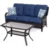 Hanover Orleans 2 pc. Patio Set, in Navy Blue, ORLEANS2PC-B-NVY 2 Hanover Orleans 2 pc. Patio Set, in Navy Blue, ORLEANS2PC-B-NVY -Hanover Sales 1247057