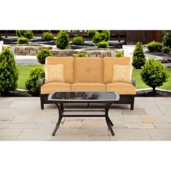 Hanover Orleans 2 pc. Patio Set, in Sahara Sand, ORLEANS2PC-B-TAN -Hanover Sales 1247058 A2