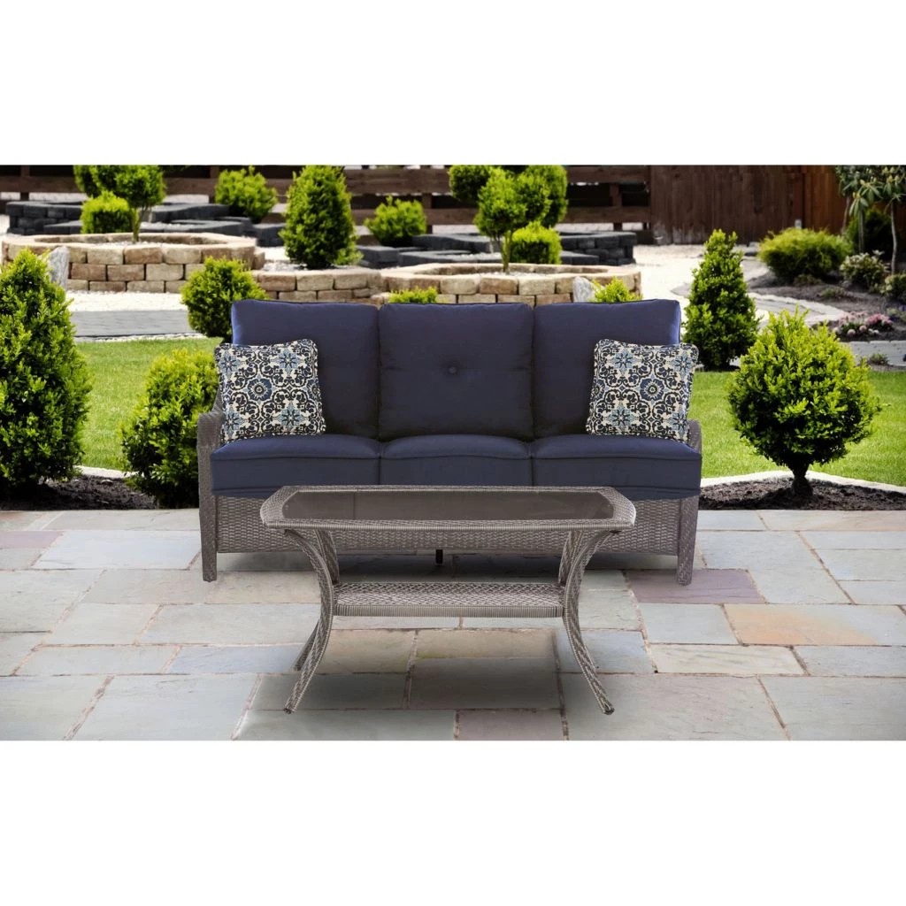 Hanover Orleans 2-Piece Patio Set, ORLEANS2PC-G-NVY 5 Hanover Orleans 2-Piece Patio Set, ORLEANS2PC-G-NVY - Image 3