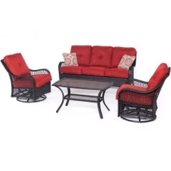 Hanover Orleans 4 pc. All-Weather Patio Set -Hanover Sales 1247087