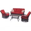 Hanover Orleans 4 pc. All-Weather Patio Set -Hanover Sales 1247089