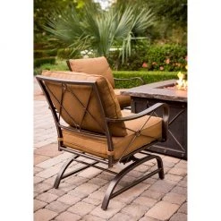 Hanover Stone Harbor 5 pc. Fire Pit Lounge Set, STONEHARBR5PC -Hanover Sales 1247129 A3