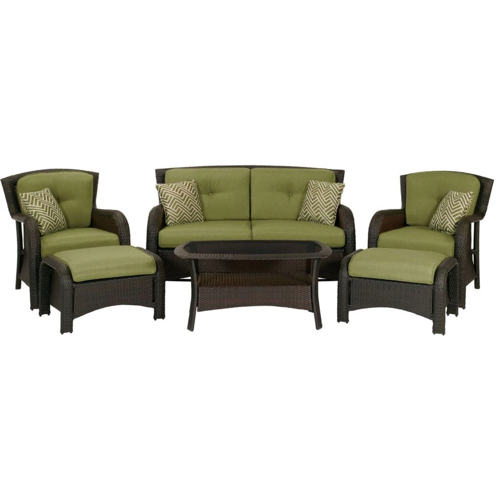 Hanover Strathmere 6-Piece Lounge Set, STRATHMERE6PC 3 Hanover Strathmere 6-Piece Lounge Set, STRATHMERE6PC