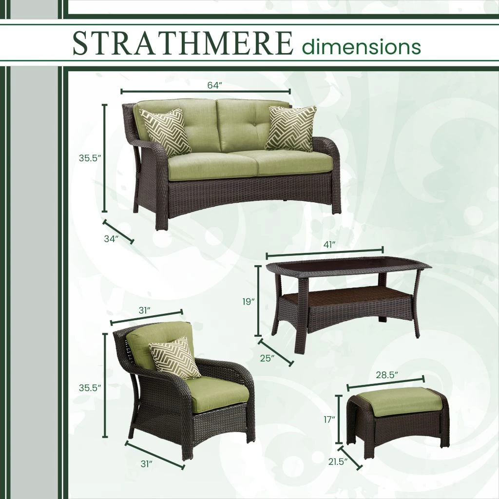 Hanover Strathmere 6-Piece Lounge Set, STRATHMERE6PC 5 Hanover Strathmere 6-Piece Lounge Set, STRATHMERE6PC - Image 3