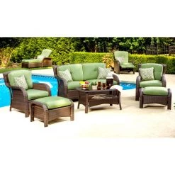 Hanover Strathmere 6-Piece Lounge Set, STRATHMERE6PC 21 Hanover Strathmere 6-Piece Lounge Set, STRATHMERE6PC -Hanover Sales 1247164 A7