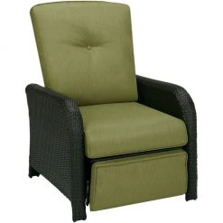 Hanover Strathmere Luxury Outdoor Recliner in Silver Lining, STRATHREC