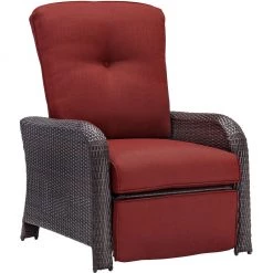 Hanover Strathmere Luxury Outdoor Recliner in Silver Lining, STRATHREC 21 Hanover Strathmere Luxury Outdoor Recliner in Silver Lining, STRATHREC -Hanover Sales 1247173