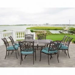 Hanover Traditions 9-Piece Square Dining Set, TRADDN9PCSQ-BLU 12 Hanover Traditions 9-Piece Square Dining Set, TRADDN9PCSQ-BLU -Hanover Sales 1247193 A4