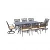 Hanover Traditions 9-Piece Dining Set with Six Dining Chairs, Two Swivel Rockers & Extra-Long Dining Table, TRADDN9PCSW-2 -Hanover Sales 1247194