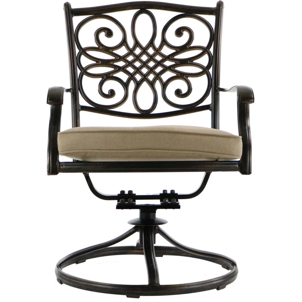 Hanover Traditions 9-Piece Outdoor Dining Set with Large 60 in. Square Cast-Top Dining Table, TRADDN9PCSWSQ-8 5 Hanover Traditions 9-Piece Outdoor Dining Set with Large 60 in. Square Cast-Top Dining Table, TRADDN9PCSWSQ-8 - Image 3