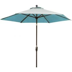 Hanover Table Umbrella for the Traditions Outdoor Dining Collection, Blue, TRADUMBBLUE