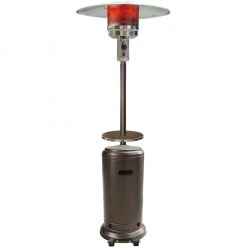 Hanover 7 ft. 48,000 BTU Steel Umbrella Propane Patio Heater in Hammered Bronze, HAN001BR