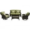 Hanover Cilantro Green Strathmere 4P Lounge Set, STRATH4PCSW-LS-GRN