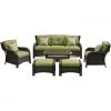 Hanover Strathmere 6 pc. Lounge Set in Cilantro Green, STRATH6PC-S-GRN