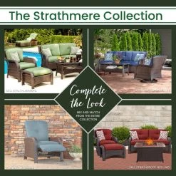 Hanover Strathmere 6 pc. Lounge Set in Crimson Red, STRATH6PC-S-RED 15 Hanover Strathmere 6 pc. Lounge Set in Crimson Red, STRATH6PC-S-RED -Hanover Sales 1342835 A3