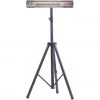 Hanover 30.7 in. Electric Carbon Infrared Heat Lamp with Remote Control and Tripod Stand, Silver/Black, HAN1031ICSLV-TP -Hanover Sales 1372035