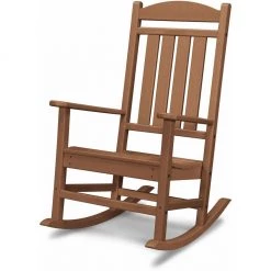 Hanover All-Weather Pineapple Cay Porch Rocker Teak, HVR100BL