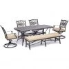 Hanover Traditions 6 pc. Dining Set, Tan, TRADDN6PCSW4BN-TAN 2 Hanover Traditions 6 pc. Dining Set, Tan, TRADDN6PCSW4BN-TAN -Hanover Sales 1375591