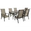 Hanover Venice 7 pc. Patio Dining Set with 6 Sling Stationary Chairs and Slat Top Table, VENDN7PC 2 Hanover Venice 7 pc. Patio Dining Set with 6 Sling Stationary Chairs and Slat Top Table, VENDN7PC -Hanover Sales 1647503