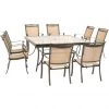 New! Hanover Fontana 9 pc. Dining Set with Eight Dining Chairs and a Square Dining Table, FNTDN9PCSQG -Hanover Sales 1684338