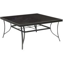 New! Hanover Traditions 9 pc. Outdoor Dining Set with Square Glass-Top Dining Table, TRADDN9PCSQG-RED -Hanover Sales 1684402 A5