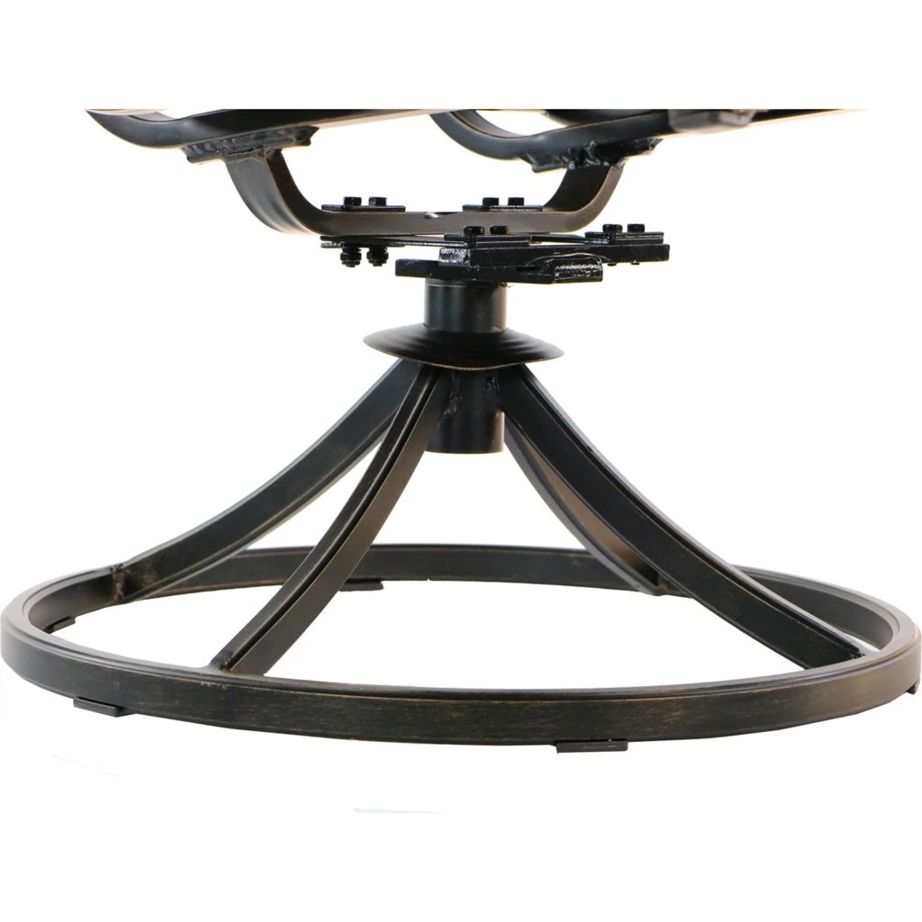 New! Hanover Fontana 9 pc. Outdoor Dining Set with 8 Sling Swivel Rockers and a Square Cast-Top Table, 60 in. Table, FNTDN9PCSWSQC 7 New! Hanover Fontana 9 pc. Outdoor Dining Set with 8 Sling Swivel Rockers and a Square Cast-Top Table, 60 in. Table, FNTDN9PCSWSQC - Image 5