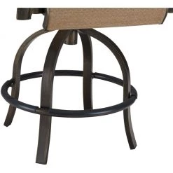 Hanover Brigantine 5 pc. Outdoor High-Dining Set with 4 Contoured-Sling Swivel Chairs and a Round Cast-Top Table, BRIGDN5PCBR -Hanover Sales 1684710 A3