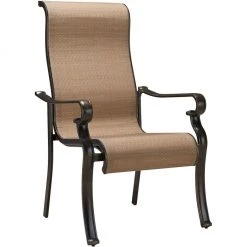 Hanover Brigantine 5 pc. Outdoor Dining Set with 4 Contoured-Sling Chairs and a 42 in. Square Cast-Top Table, BRIGDN5PCSQ -Hanover Sales 1684713 A2