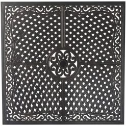 Hanover Brigantine 5 pc. Outdoor Dining Set with 4 Contoured-Sling Chairs and a 42 in. Square Cast-Top Table, BRIGDN5PCSQ -Hanover Sales 1684713 A6