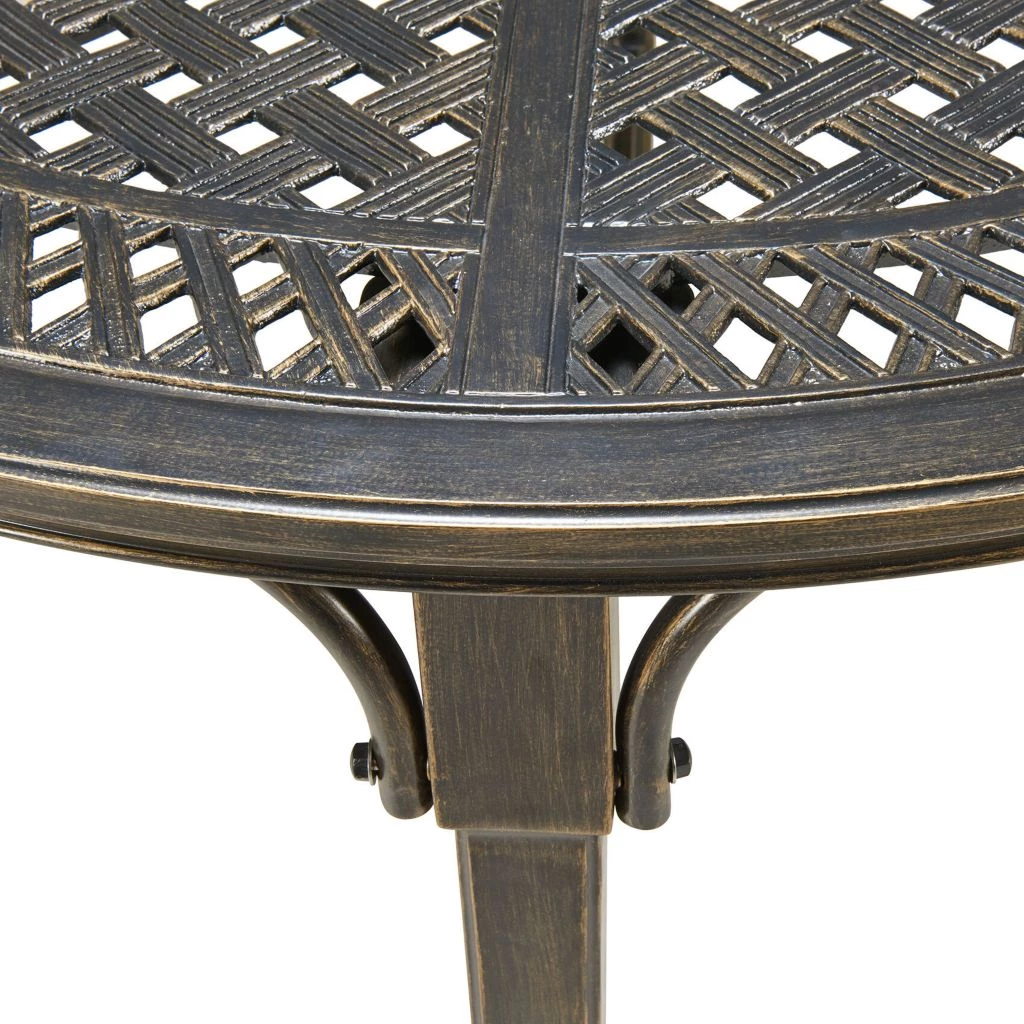 Hanover Brigantine 5 pc. Outdoor Dining Set with 4 Contoured-Sling Swivel Rockers and a 50 in. Round Cast Table, BRIGDN5PCSWRD 9 Hanover Brigantine 5 pc. Outdoor Dining Set with 4 Contoured-Sling Swivel Rockers and a 50 in. Round Cast Table, BRIGDN5PCSWRD - Image 7