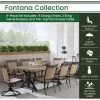 New! Hanover Fontana 9 pc. Outdoor Dining Set with 6 Dining Chairs 2 Sling Swivel Rockers, 42 x 80 in. Farmhouse Table, FNTDN9PCTFSW2 -Hanover Sales 1715039