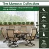 Hanover Monaco 7 pc. Outdoor Dining Set with 6 Sling Swivel Rockers and a 60 in. Tile-Top Table, MONDN7PCSW6RDTL -Hanover Sales 1715070