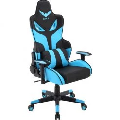 Hanover Commando Ergonomic Gaming Chair, Black and Blue, Adjustable Gas Lift Seating and Lumbar Support, HGC0101