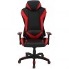 Hanover Commando Ergonomic High-Back Gaming Chair in Black and Red with Adjustable Gas Lift Seating and Lumbar Support, HGC0105