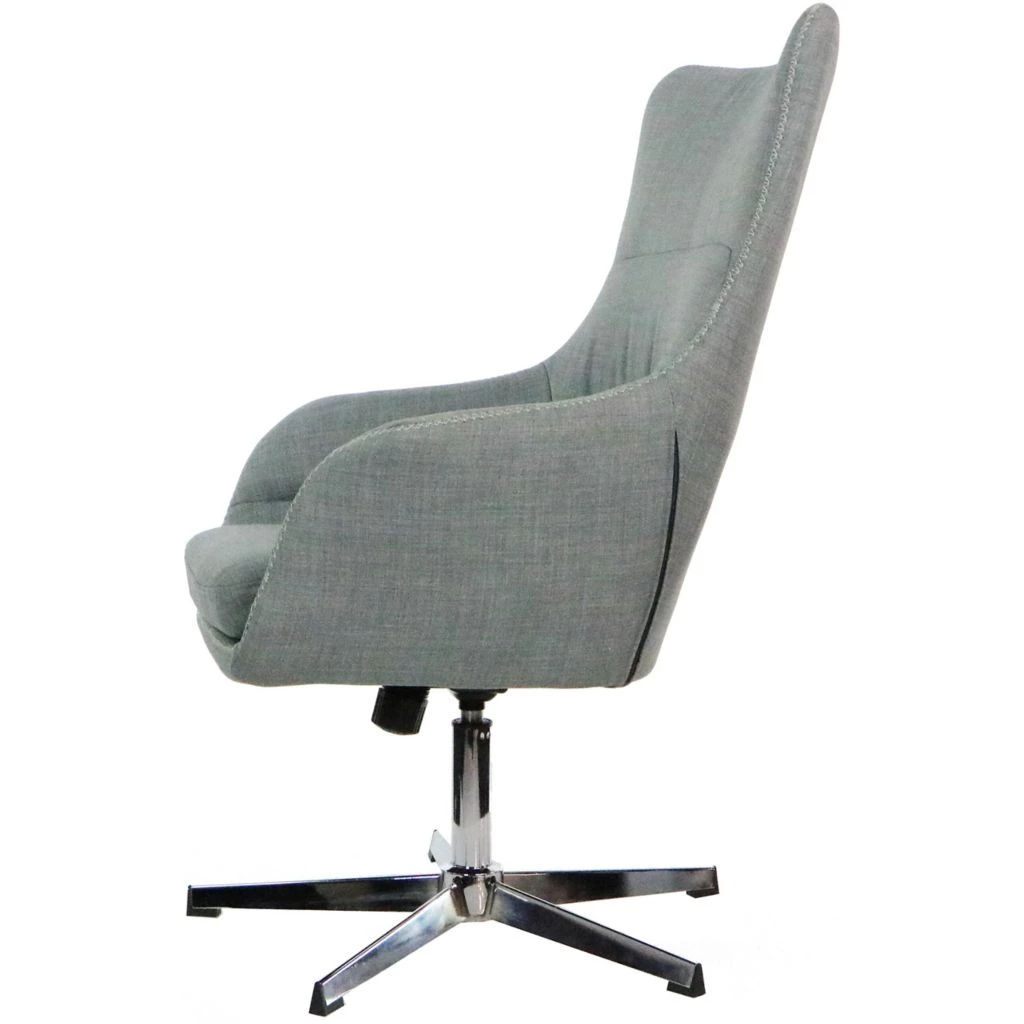 Hanover Carlton Wingback Stationary Office Chair in Gray with Chrome Base, HOC0007 8 Hanover Carlton Wingback Stationary Office Chair in Gray with Chrome Base, HOC0007 - Image 6
