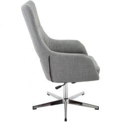 Hanover Harrison Stationary Office Chair in Gray with Chrome Base, HOC0013 -Hanover Sales 1718233 A3
