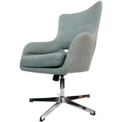 Hanover Harrison Stationary Office Chair in Gray with Chrome Base, HOC0013 -Hanover Sales 1718233 A4
