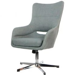 Hanover Harrison Stationary Office Chair in Gray with Chrome Base, HOC0013 -Hanover Sales 1718233 A7