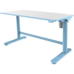 Hanover 20 in. Wide Electric Blue Stand or Sit Desk for Children with Adjustable Height for School, Crafts, & Writing Stations -Hanover Sales 1718240 A2