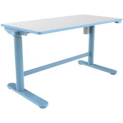 Hanover 20 in. Wide Electric Blue Stand or Sit Desk for Children with Adjustable Height for School, Crafts, & Writing Stations -Hanover Sales 1718240 A3
