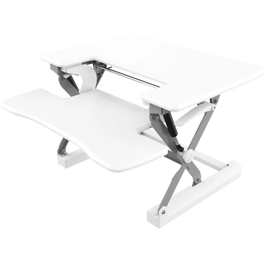 Hanover 27 in. White Tabletop Sit or Stand Adjustable Height Lift Desk, White, HSD0401-WHT1 5 Hanover 27 in. White Tabletop Sit or Stand Adjustable Height Lift Desk, White, HSD0401-WHT1 - Image 3